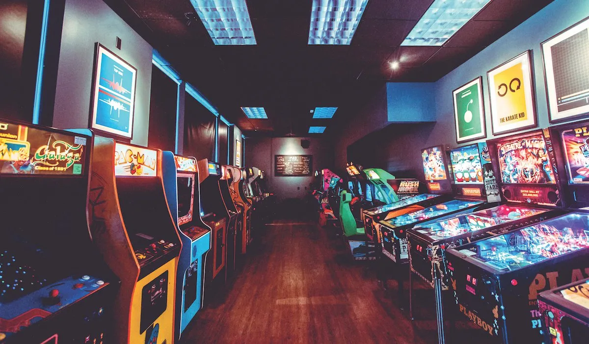 "An 80&#x27;s style Pizza Arcade. Photo: Kelsey Lawson"